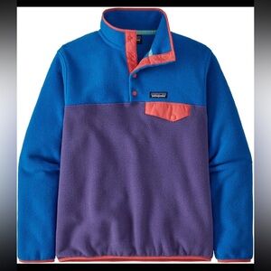 Patagonia Synchilla VTG Fleece Snap-T Pullover Jacket Perennial Purple  Women XL